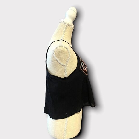 Rip Curl | Junior’s Embroidered Black Tank - Picture 3 of 8